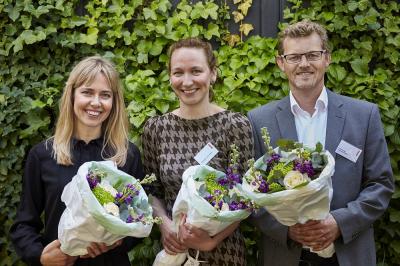 Ursula Kehlet, Amanda Sølvhøj og Henning Heldbjerg var modtagere af Formidlingsprisen 2015