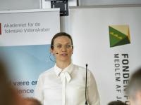 Undervisningsminister Merete Riisager taler ved ATV-konferencen om innovation i undervisningen.